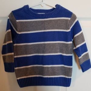 Boys striped sweater.